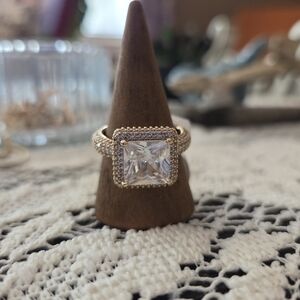 NWT Gold-Toned Square-Cut Ring